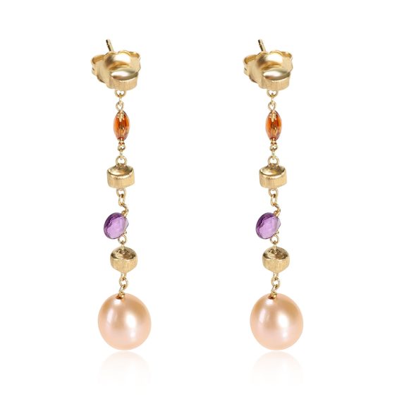 Marco Bicego Pearl & Gemstone Drop Earring in 18k Yellow Gold - Picture 1 of 3